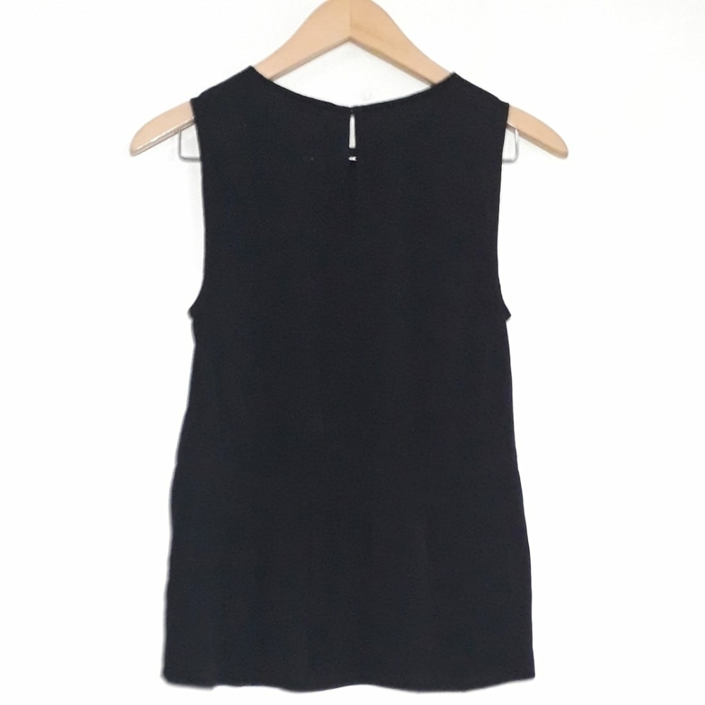 NWT Madewell Black Sleeveless Peplum Top XS - Picture 12 of 12
